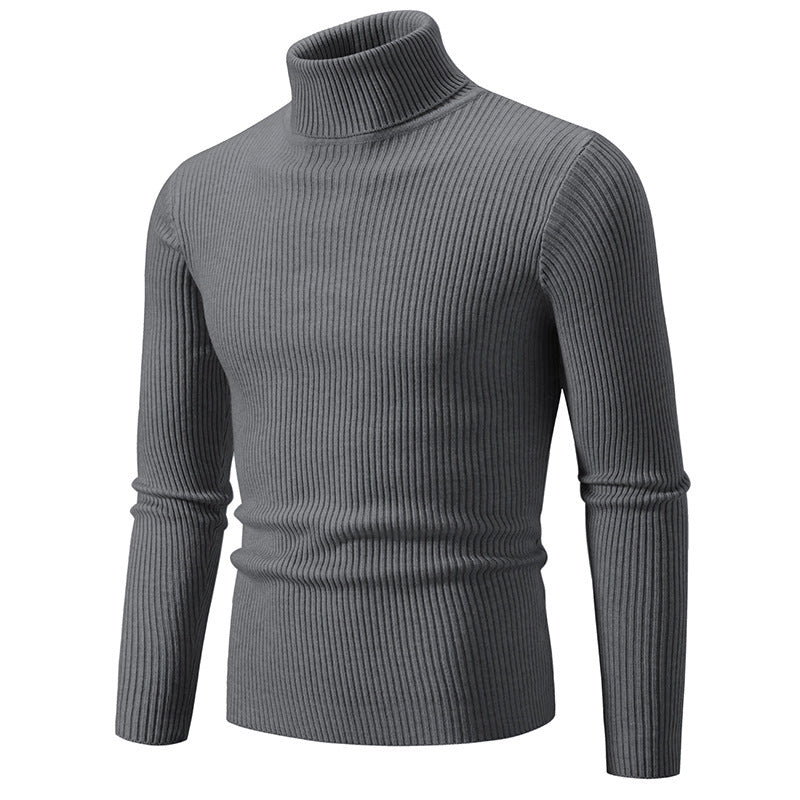 Herren feiner Rollkragenpullover aus langlebigem Strickmaterial Heidi-Mode