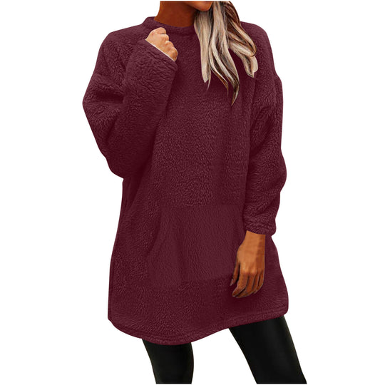 Damen Kuscheliger Oversize-Pullover Heidi-Mode