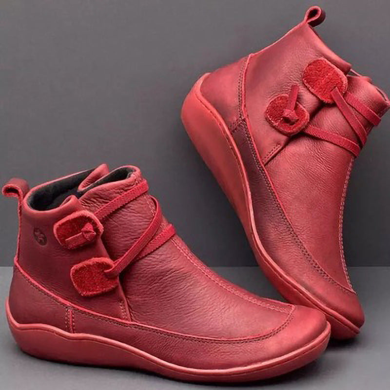 Damen Halbleisten-Stiefel Heidi-Mode