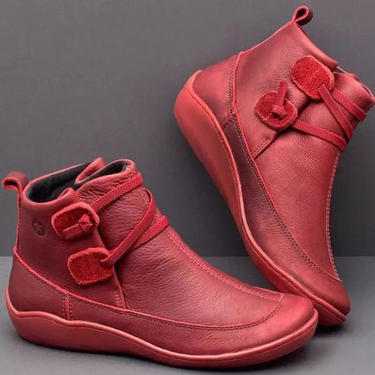 Damen Halbleisten-Stiefel Heidi-Mode