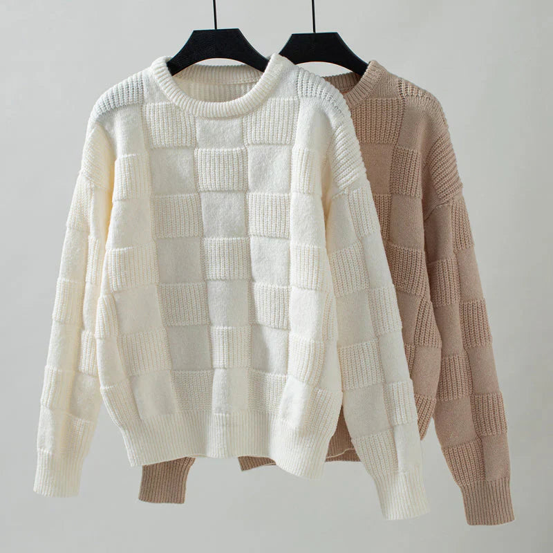 Heidi-Mode | Luxe Gebreide Trui Met Ronde Hals Voor Vrouwen