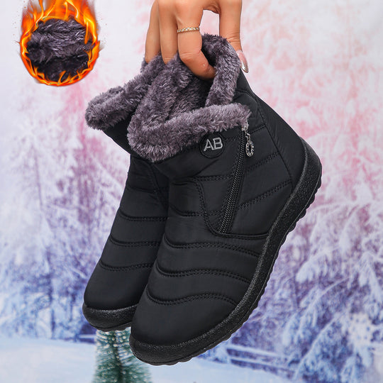 Damen Thermo-Winterstiefel mit kuscheligem Innenfutter und seitlichem Reißverschluss Heidi-Mode
