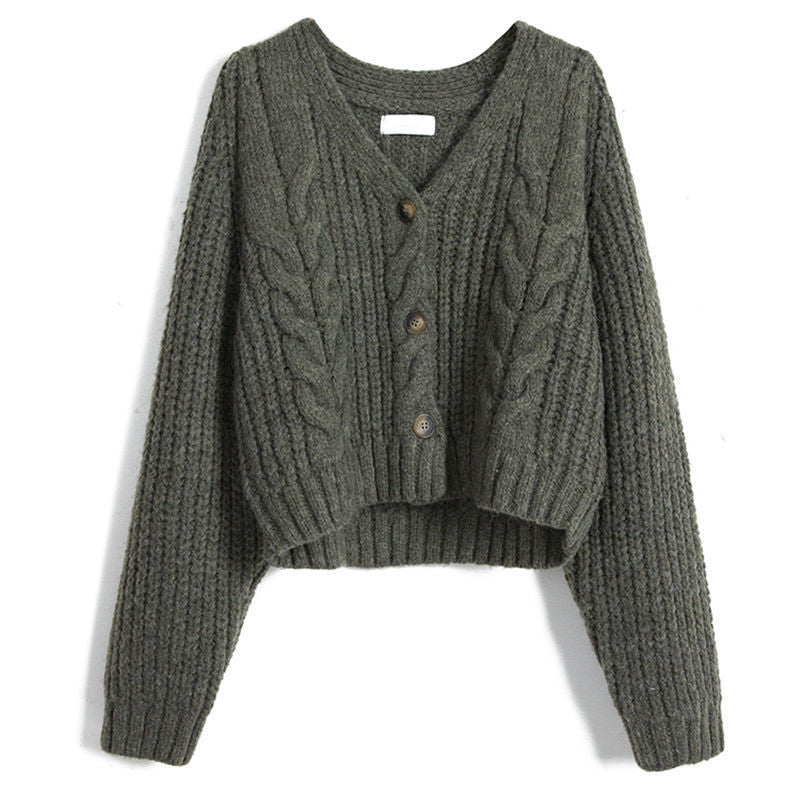 Damen Kuscheliger Strickcardigan mit dekorativem Zopfmuster Heidi-Mode