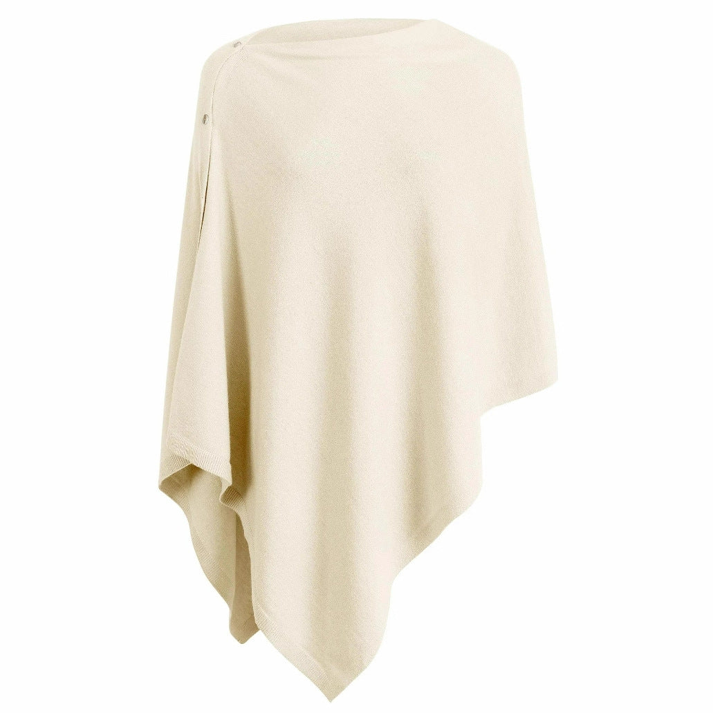Damen vielseitiger Poncho aus hochwertiger Materialmischung Heidi-Mode