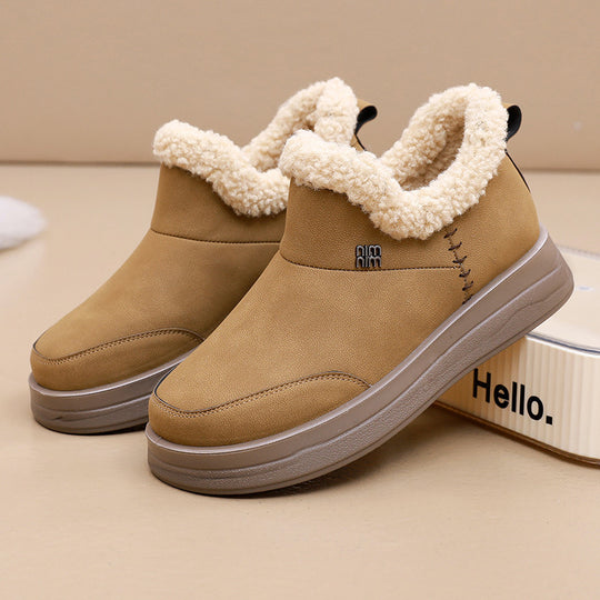 Damen Lammfell gefütterte Winterstiefel Heidi-Mode