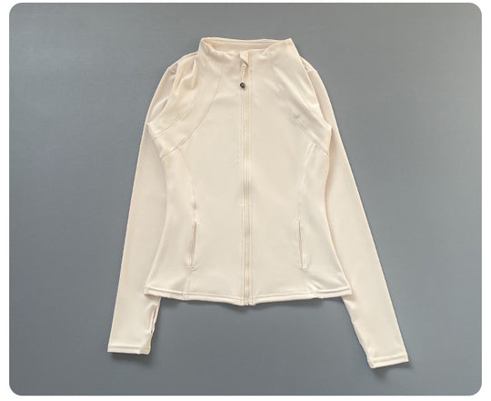 Damen Sportjacke mit hochgeschlossenem Kragen und durchgehendem Reißverschluss Heidi-Mode