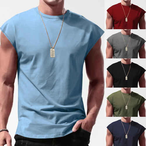 Herren Ärmelloses Sportshirt aus atmungsaktivem Material mit stylischem Design Heidi-Mode
