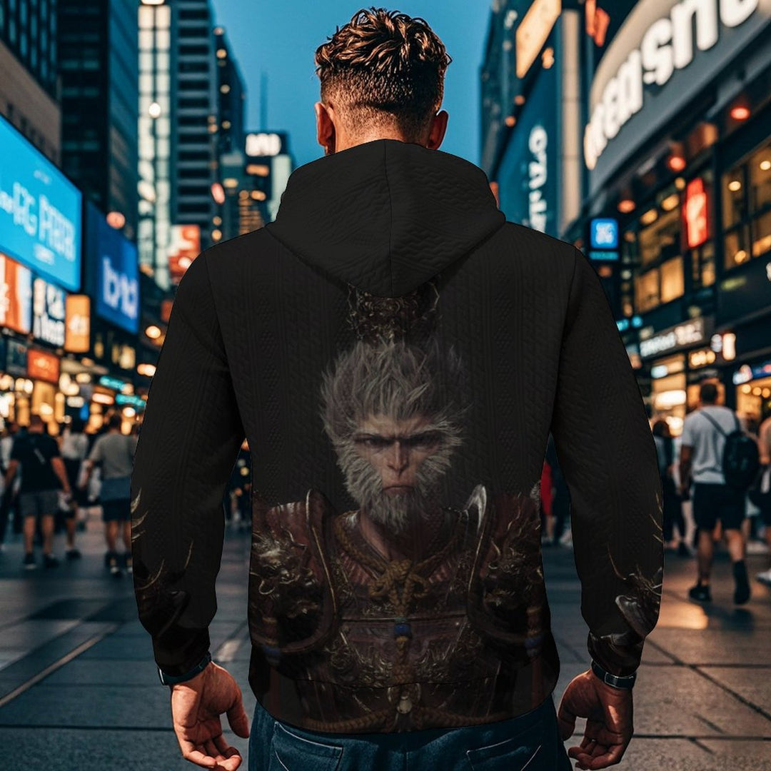 Herren Kapuzenpullover mit auffälligem Tiermotiv und praktischem Design Heidi-Mode