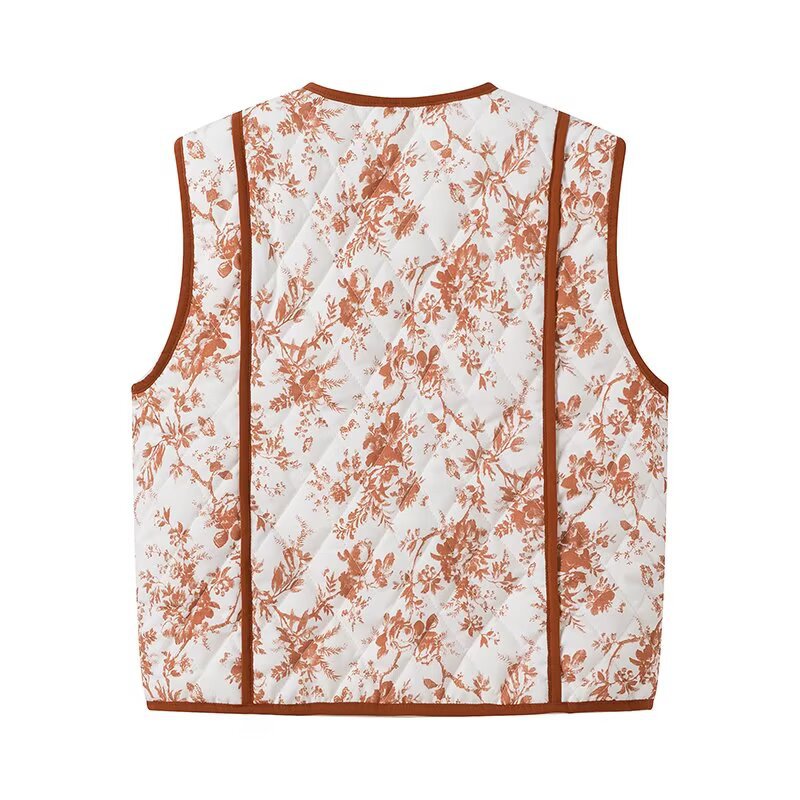 Damen Weste mit floralem Design und praktischen Taschen Heidi-Mode