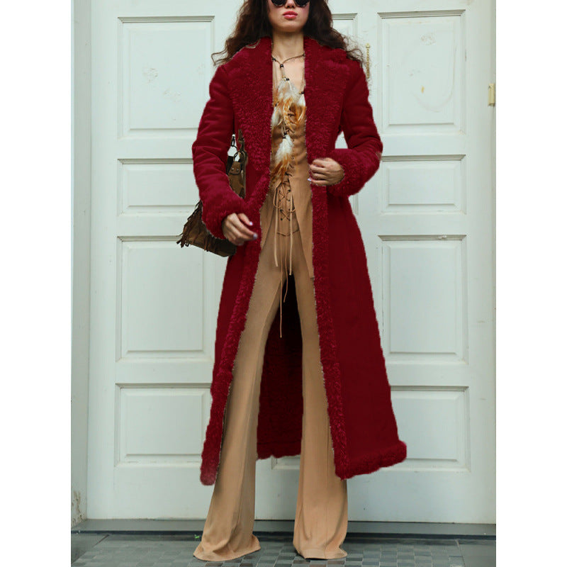Damen luxuriöser Kunstfell-Mantel Heidi-Mode