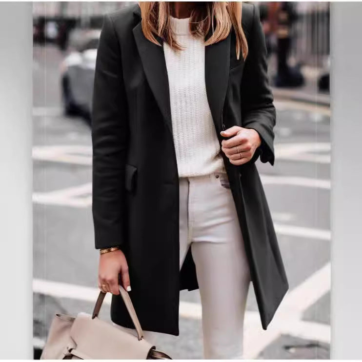 Damen eleganter taillierter Übergangsblazer Heidi-Mode