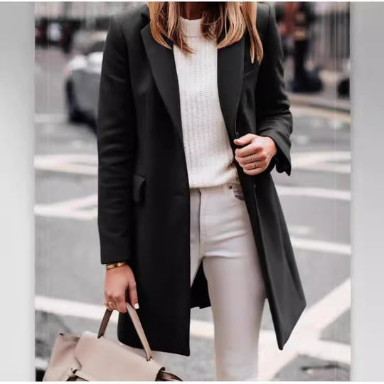 Damen eleganter taillierter Übergangsblazer Heidi-Mode