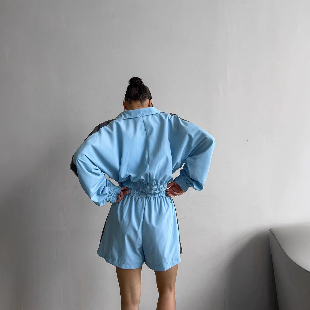 Damen Sportliche Kurzjacke mit elastischem Bund Heidi-Mode