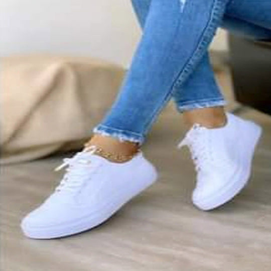 Damen Sneaker mit modischem Textilobermaterial und dämpfender Sohle Heidi-Mode