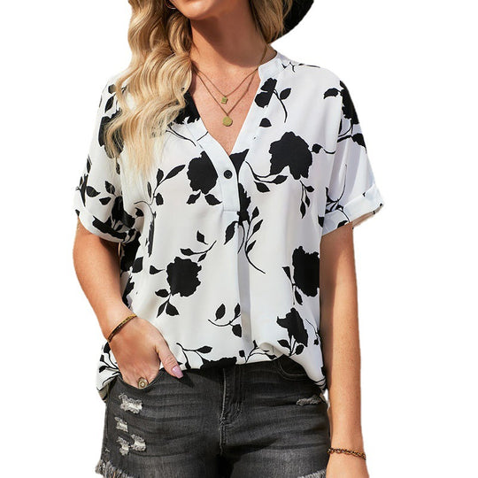 Damen Bluse mit floralem Design Heidi-Mode