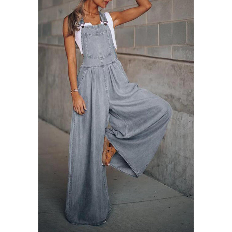 Heidi-Mode - Damen Denim Jumpsuit