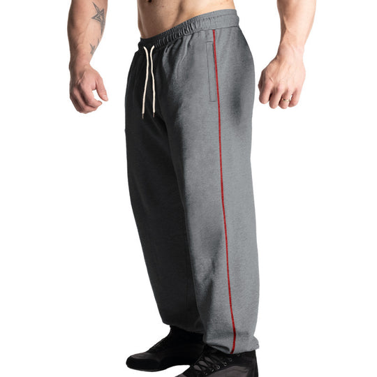 Herren Sportliche Jogginghose mit elastischem Bund und praktischen Seitentaschen Heidi-Mode