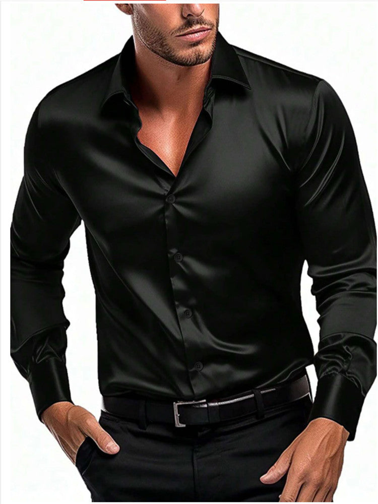 Herren Elegantes und zeitloses Seidenhemd Heidi-Mode