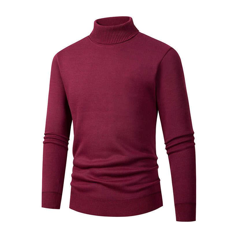 Herren eleganter Rollkragenpullover aus hochwertigem Material Heidi-Mode