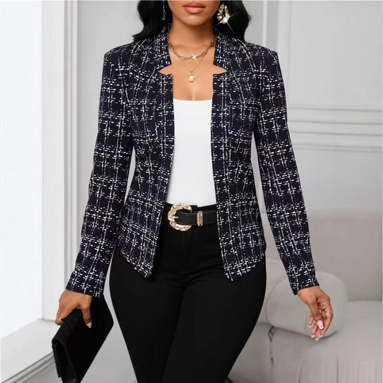 Damen raffinierte Business-Blazerjacke Heidi-Mode