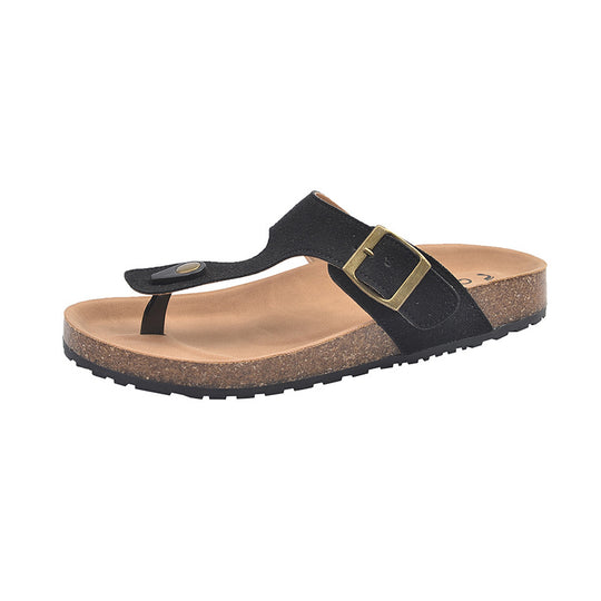 Damen Komfortable Zehentrenner-Sandalen mit verstellbarem Riemen und ergonomischer Sohle Heidi-Mode