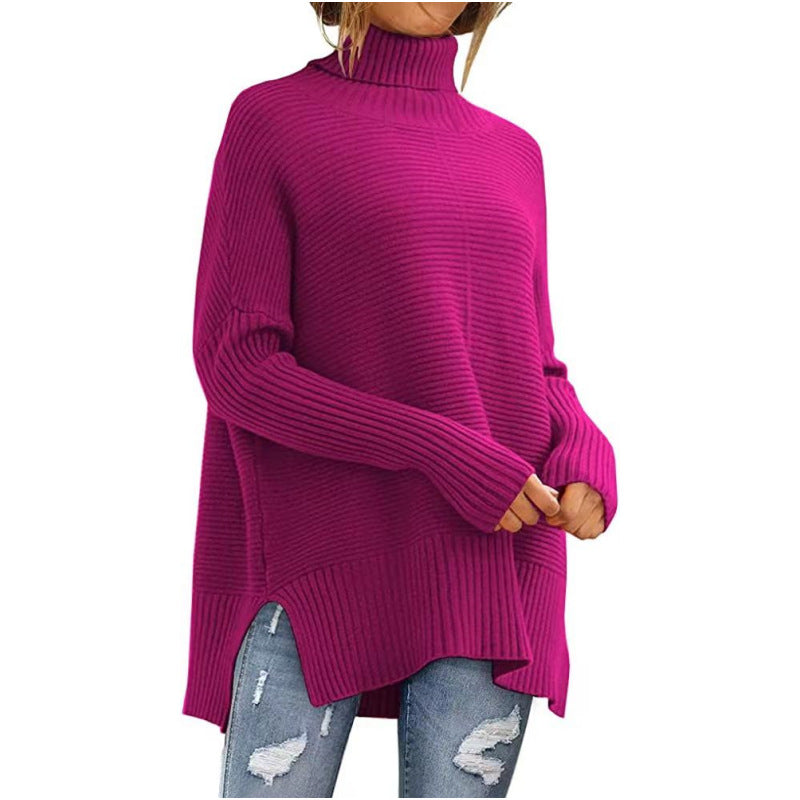 Damen Kuscheliger Rollkragenpullover Heidi-Mode