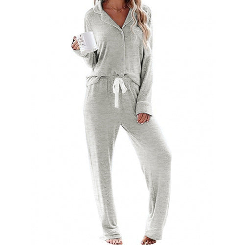 Damen Schlafanzug-Set aus weichem, atmungsaktivem Material Heidi-Mode