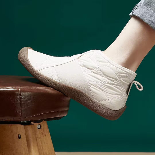 Damen Bequeme und isolierte Hausschuhe mit rutschfester Sohle Heidi-Mode