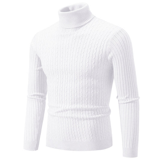 Herren Rollkragenpullover aus komfortabler Strickqualität Heidi-Mode