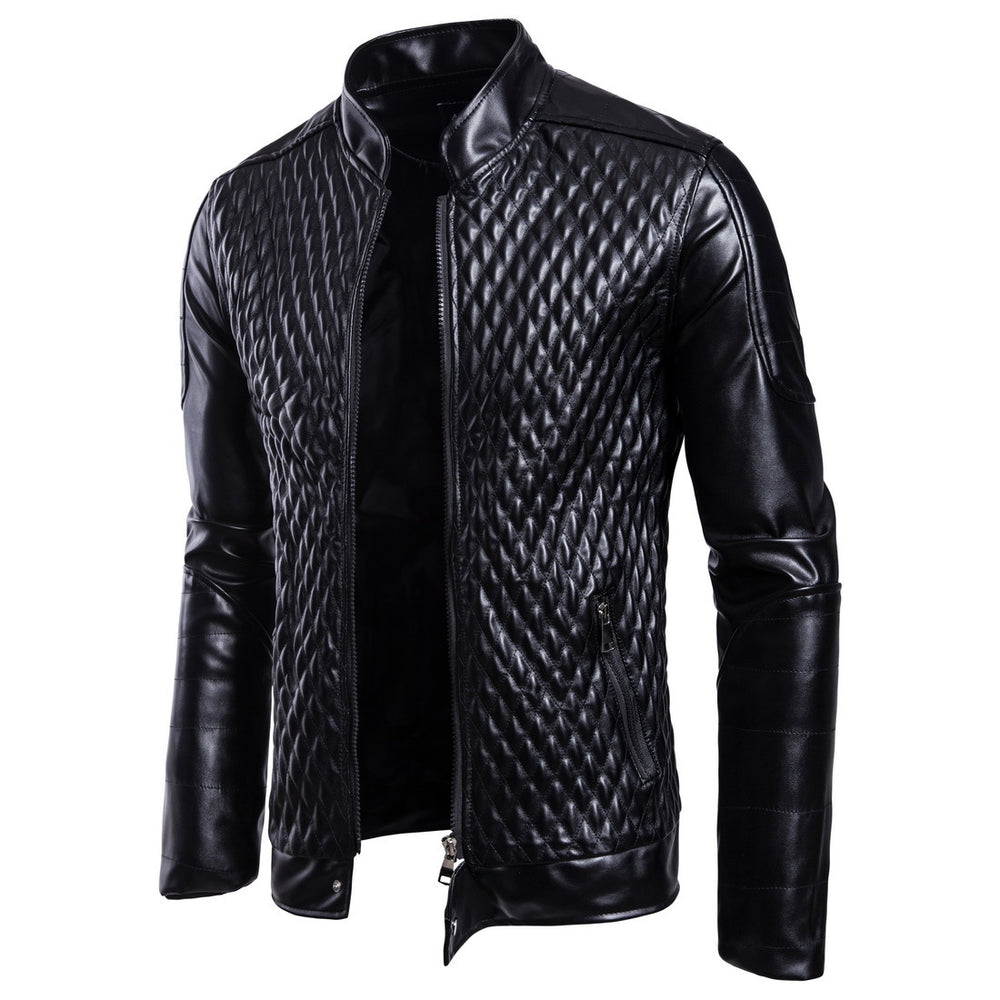 Herren stylische gesteppte Lederjacke Heidi-Mode