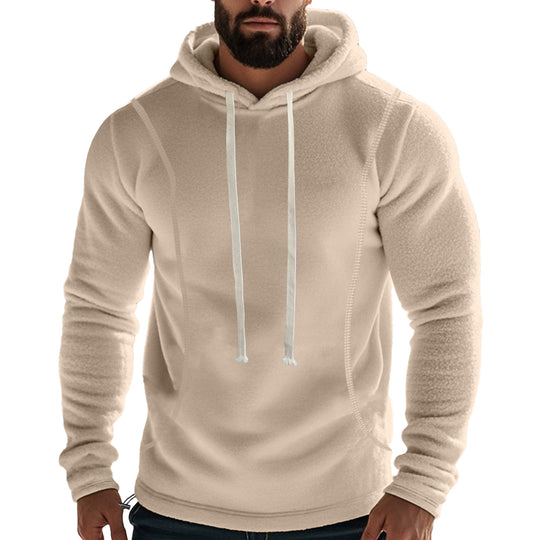 Herren Hochwertiger Fleece-Hoodie mit praktischer Kängurutasche und stylischem Design Heidi-Mode