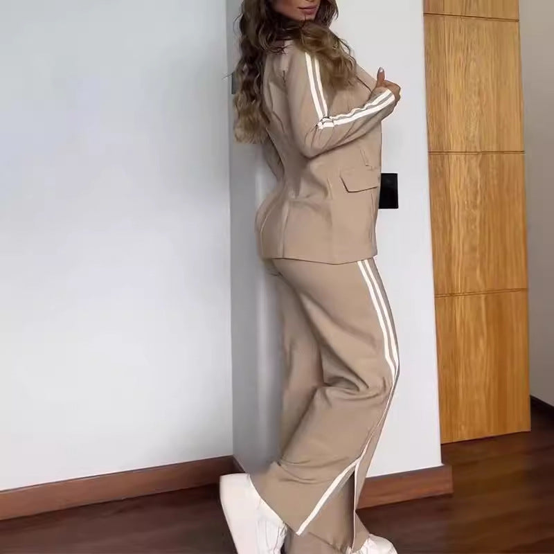 Damen Sportliches Blazer- und Hosen-Set Heidi-Mode