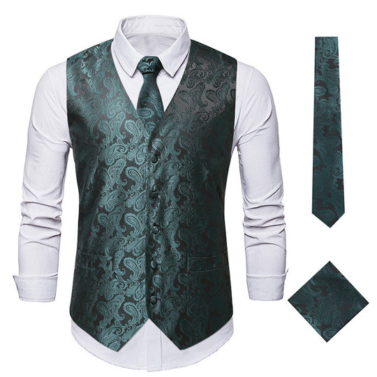 Elegante Herrenweste mit Paisleymuster Heidi-Mode
