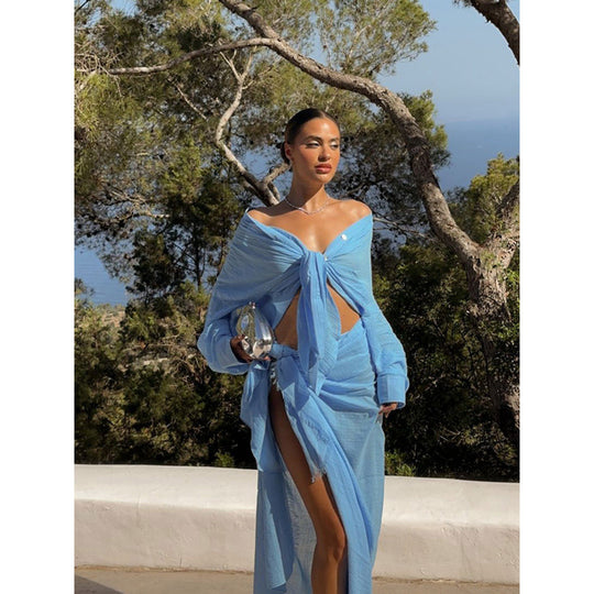 Damen elegante luftige Strandanzug Heidi-Mode