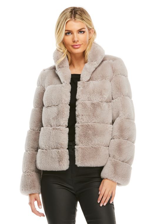 Damen Modische Daunenjacke mit hohem Kragen Heidi-Mode
