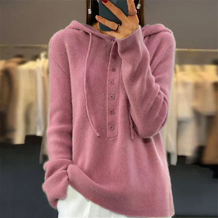 Heidi-Mode | Pull À Capuche Ample Et Pull En Maille Avec Fermeture À Lacets