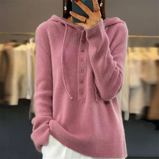 Heidi-Mode | Pull À Capuche Ample Et Pull En Maille Avec Fermeture À Lacets