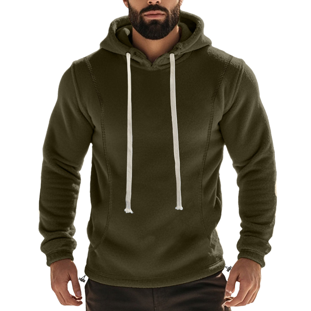 Herren Hochwertiger Fleece-Hoodie mit praktischer Kängurutasche und stylischem Design Heidi-Mode