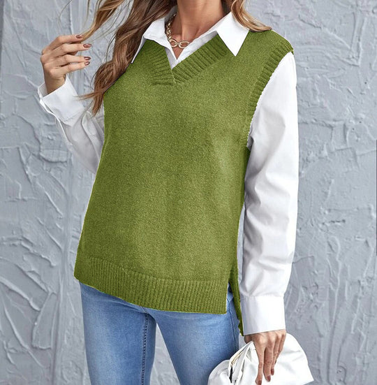 Damen lässiger Layering-Pullover Heidi-Mode