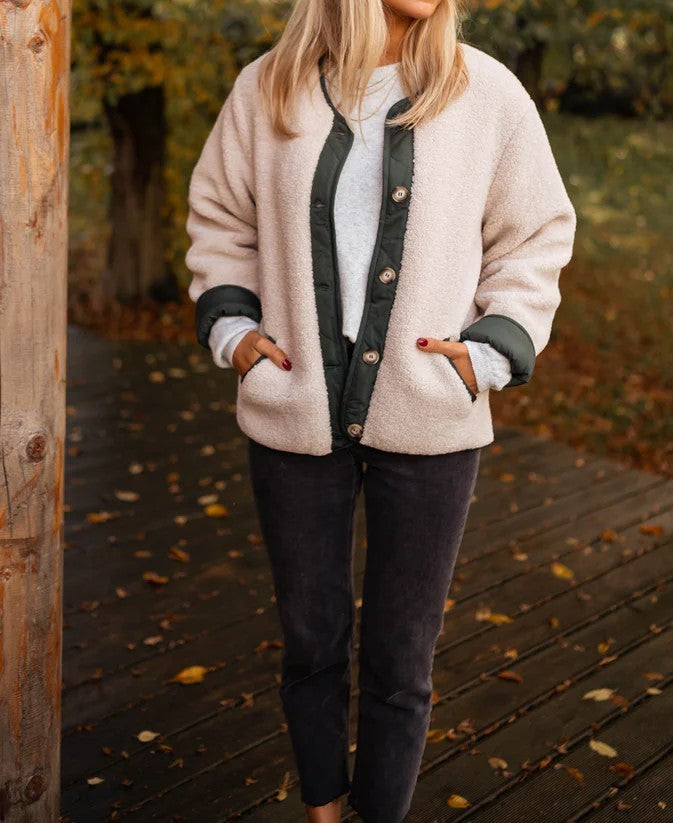 Damen Kuschelige und stylische Fleecejacke Heidi-Mode