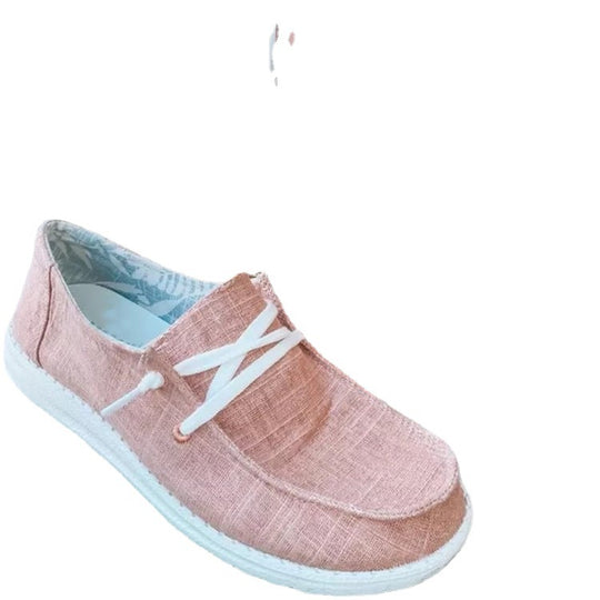 Damen Freizeit-Slip-On Schuhe mit elastischen Schnürdetails und rutschfester Sohle Heidi-Mode