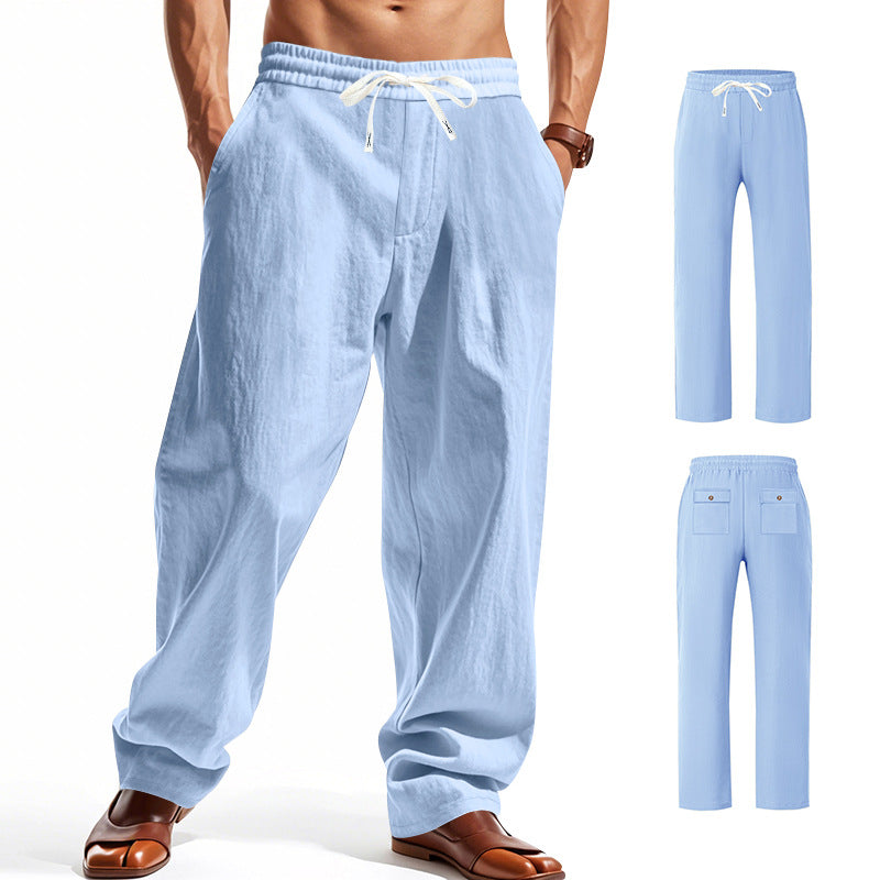 Herren bequeme Freizeithose mit elastischem Bund und seitlichen Taschen Heidi-Mode
