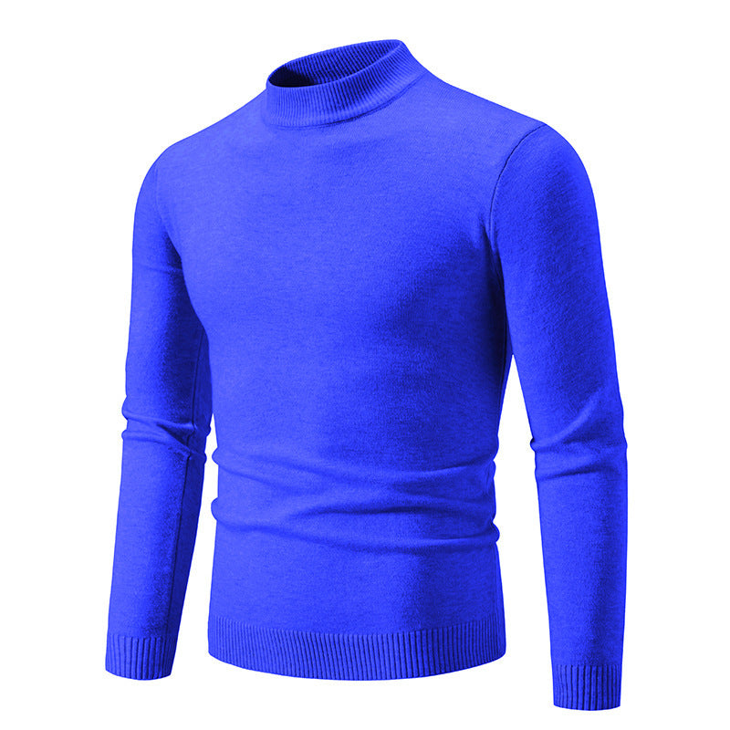Herren modischer Rollkragenpullover aus feiner Strickqualität Heidi-Mode