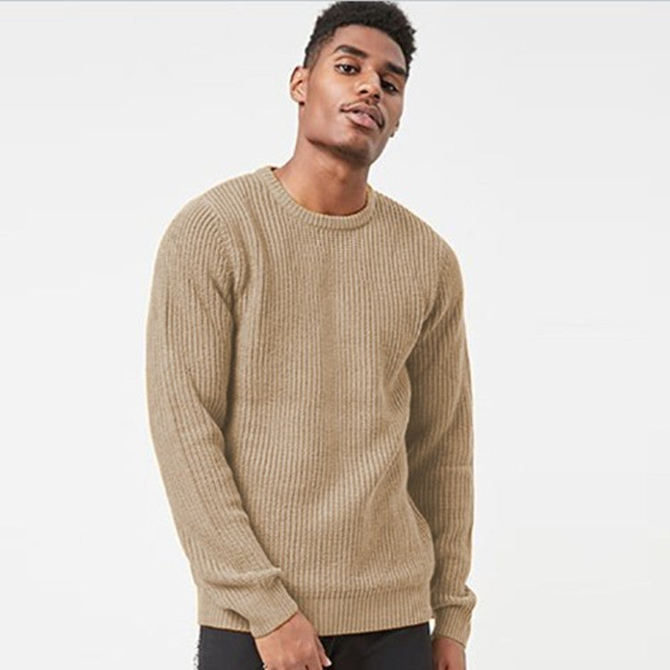 Herren Grobstrickpullover mit strukturiertem Rippdesign und lässiger Passform Heidi-Mode