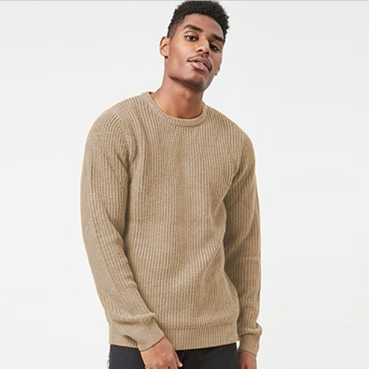 Herren Grobstrickpullover mit strukturiertem Rippdesign und lässiger Passform Heidi-Mode