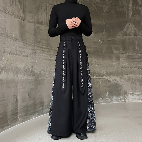 Herren weite Hose mit eleganten Seitenakzenten Heidi-Mode