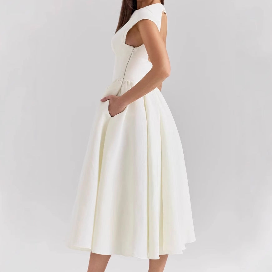 Damen Elegantes Ballkleid mit Tüllrock und Rückenreißverschluss Heidi-Mode