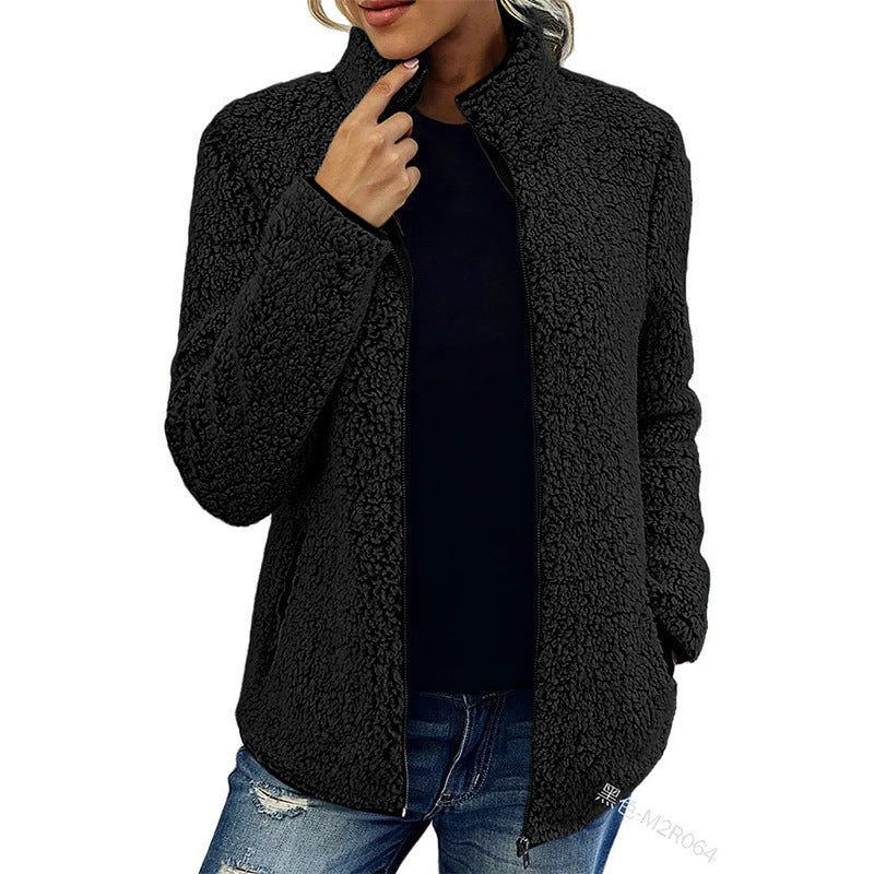 Damen Fleecejacke mit wunderbar weichem Material und stylischem Reißverschluss Heidi-Mode