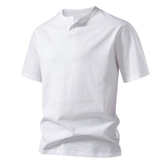 Herren T-Shirt mit modernem Ausschnitt und komfortablem Schnitt Heidi-Mode