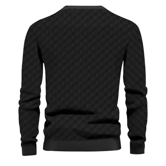 Herren Strickpullover mit strukturiertem Design Heidi-Mode